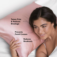 Load image into Gallery viewer, The Self Care Collection: Blush Satin Pillowcase