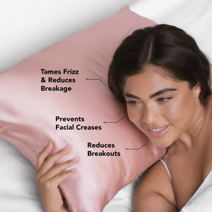 The Self Care Collection: Blush Satin Pillowcase