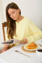 Load image into Gallery viewer, Hudson Buttoned Cardigan in Butter Yellow