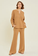 Load image into Gallery viewer, Boulder Wide Leg Sweater Pants in Coffee
