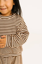 Load image into Gallery viewer, Kids Espresso Stripe Sweatsuit