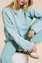 Load image into Gallery viewer, Highlands Button Down Cardigan Top in Burgundy