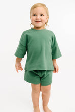 Load image into Gallery viewer, Kids Slouchy Set in Forest Green