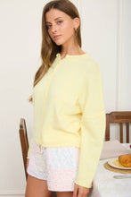 Load image into Gallery viewer, Hudson Buttoned Cardigan in Butter Yellow