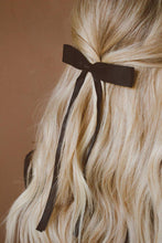 Load image into Gallery viewer, The Bow Collection: Satin Long Ribbon Bow Clip in Two Colors