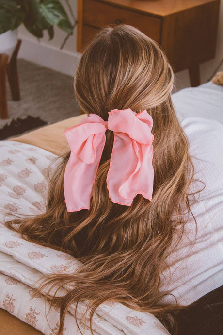 The Bow Collection: Jumbo Pink Bow Clip
