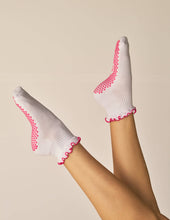 Load image into Gallery viewer, Ruffle Grip Pilates Sock in Butter Yellow