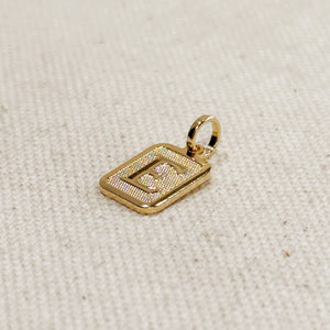 Paris Jewelry Collection: Textured Initial Charm PREORDER