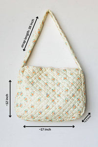 Floral Quilted Bag in Two Colors