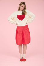Load image into Gallery viewer, Paris Heart Crewneck Sweater in Ivory
