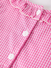 Load image into Gallery viewer, Pink Gingham Bow Embroidered Dress