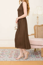 Load image into Gallery viewer, Ivins Boatneck Dress in Brown