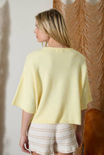 Load image into Gallery viewer, Dana Point Raw Edge Boxy Cardigan in Butter