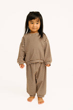 Load image into Gallery viewer, Kids Espresso Stripe Sweatsuit