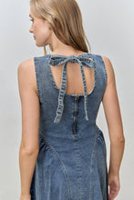 Load image into Gallery viewer, Houston Denim Side Bustle Dress