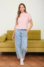 Load image into Gallery viewer, Florence Short Sleeve Sweater in Pink