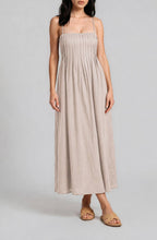 Load image into Gallery viewer, Santa Monica Pintuck Dress in Beige