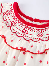 Load image into Gallery viewer, Ruffled Polka Dot Romper