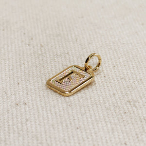 Paris Jewelry Collection: Textured Initial Charm PREORDER