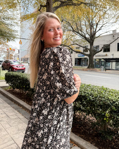 Waco Floral Bow Dress