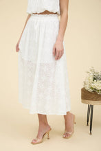 Load image into Gallery viewer, Westerly Eyelet Midi Skirt