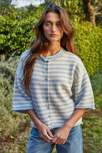 Load image into Gallery viewer, Wesley Heights Striped Cardigan in Taupe