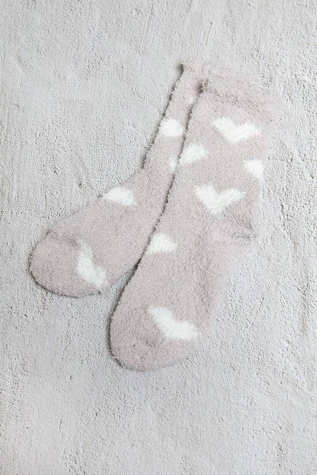 Hawthorne Fuzzy Heart Socks