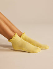Load image into Gallery viewer, Ruffle Grip Pilates Sock in Baby Blue