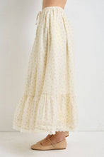 Load image into Gallery viewer, Cape Cod Floral Drawstring Skirt in Butter