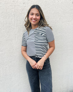 Silver City Striped Top