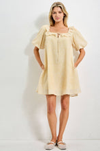Load image into Gallery viewer, New Bern Mini Dress in Butter