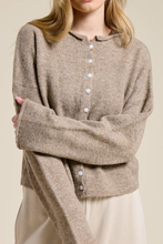 Load image into Gallery viewer, Highlands Button Down Cardigan in Oatmeal