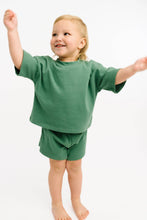 Load image into Gallery viewer, Kids Slouchy Set in Forest Green