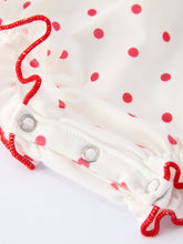 Load image into Gallery viewer, Ruffled Polka Dot Romper