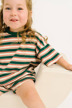 Load image into Gallery viewer, Kids Slouchy Set in Forest Stripe