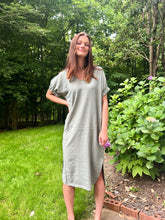 Load image into Gallery viewer, Cocoa Beach Midi Dress in Sage