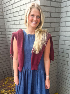 Dallas Sleeveless Denim Dress