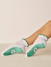 Load image into Gallery viewer, Ruffle Grip Pilates Sock in Green