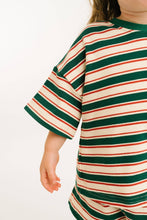 Load image into Gallery viewer, Kids Slouchy Set in Forest Stripe