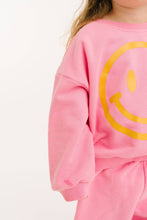 Load image into Gallery viewer, Kids Smiley Sweatsuit in Pink