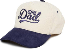 Load image into Gallery viewer, Girl Dad Corduroy Hat in Navy