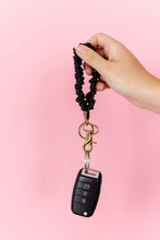 Load image into Gallery viewer, Black Leather Keychain