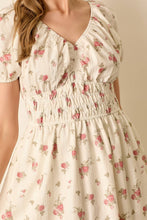 Load image into Gallery viewer, Eagan Smocked Waistline Floral Dress