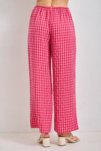 Load image into Gallery viewer, Midtown Pink Gingham Pants