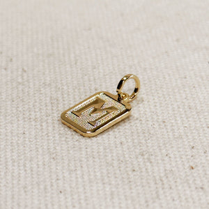 Paris Jewelry Collection: Textured Initial Charm PREORDER