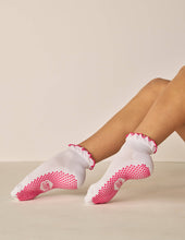 Load image into Gallery viewer, Ruffle Grip Pilates Sock in Butter Yellow