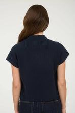 Load image into Gallery viewer, Florence Short Sleeve Sweater in Navy