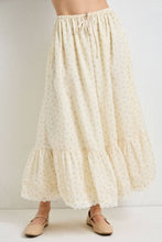Load image into Gallery viewer, Cape Cod Floral Drawstring Skirt in Butter