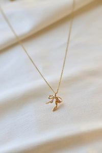 Paris Jewelry Collection: Dainty Bow Necklace
