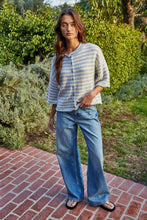 Load image into Gallery viewer, Wesley Heights Striped Cardigan in Taupe